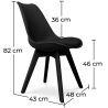 Ensemble de Bureau en Bois - Design Scandinave - Thora + Chaise de Salle à Manger - Design Scandinave - Denisse image 7