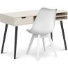 Bureau en bois Design style scandinave Beckett + Premium Chaise Denisse avec coussin de style scandinave  image 7