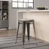 Tabouret de bar - Design industriel - 60cm - Nouvelle édition - Stylix image 7