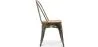 Chaise de salle à manger - Design industriel - Acier et bois - Nouvelle édition - Stylix image 7