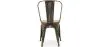 Chaise de salle à manger - Design industriel - Acier et bois - Nouvelle édition - Stylix image 7