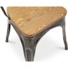 Chaise de salle à manger - Design industriel - Acier et bois - Nouvelle édition - Stylix image 7