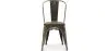 Chaise de salle à manger - Design industriel - Acier et bois - Nouvelle édition - Stylix image 7