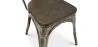 Chaise de salle à manger - Design industriel - Acier et bois - Nouvelle édition - Stylix image 7