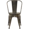 Chaise de salle à manger - Design industriel - Acier et bois - Nouvelle édition - Stylix image 7
