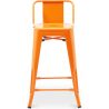 Tabouret de bar avec dossier - Design industriel - 60cm - Nouvelle édition - Stylix image 7