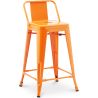 Tabouret de bar avec dossier - Design industriel - 60cm - Nouvelle édition - Stylix image 7