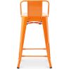 Tabouret de bar avec dossier - Design industriel - 60cm - Nouvelle édition - Stylix image 7