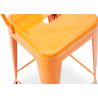 Tabouret de bar avec dossier - Design industriel - 60cm - Nouvelle édition - Stylix image 7