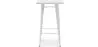 Table tabouret carrée - Design industriel - 100 cm - Galla image 7