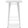 Table tabouret carrée - Design industriel - 100 cm - Galla image 7