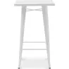 Table tabouret carrée - Design industriel - 100 cm - Galla image 7