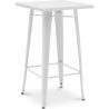 Table tabouret carrée - Design industriel - 100 cm - Galla image 7