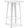Table tabouret carrée - Design industriel - 100 cm - Galla image 7