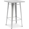 Table tabouret carrée - Design industriel - 100 cm - Galla image 7