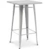 Table tabouret carrée - Design industriel - 100 cm - Galla image 7