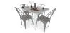 Pack Table à manger et 4 Chaises à manger Design industriel - Nouvelle édition- Bistrot Stylix image 7