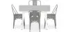 Pack Table à manger et 4 Chaises à manger Design industriel - Nouvelle édition- Bistrot Stylix image 7