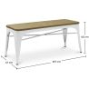 Banc - Design Industriel - Bois et Métal - Stylix image 7