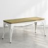 Banc - Design Industriel - Bois et Métal - Stylix image 7