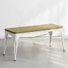 Banc - Design Industriel - Bois et Métal - Stylix image 7