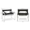 Chaise longue - Cuir et métal - Ivan image 7