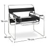Chaise longue - Cuir et métal - Ivan image 7