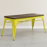 Banc Design Industriel - Bois et Métal - Stylix image 7