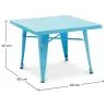 Table pour enfants - Design industriel - Métal - 60cm - Nouvelle édition - Stylix image 7