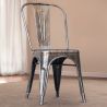 Chaise de salle à manger - Design industriel - Acier - Nouvelle édition - Stylix image 7