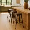Tabouret de bar - Design industriel - Bois et acier - 76 cm - New Edition- Stylix image 7