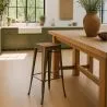 Tabouret de bar - Design industriel - Bois et acier - 76 cm - New Edition- Stylix image 7