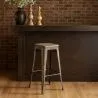 Tabouret de bar - Design industriel - Bois et acier - 76 cm - New Edition- Stylix image 7
