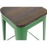 Tabouret de bar - Design industriel - Bois et acier - 76 cm - New Edition- Stylix image 7