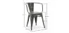Chaise de salle à manger avec accoudoirs - Design industriel - Acier - Nouvelle édition - Stylix image 7