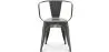 Chaise de salle à manger avec accoudoirs - Design industriel - Acier - Nouvelle édition - Stylix image 7