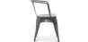 Chaise de salle à manger avec accoudoirs - Design industriel - Acier - Nouvelle édition - Stylix image 7