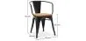 Chaise de salle à manger avec accoudoirs - Design industriel - Bois et acier - Nouvelle édition - Stylix image 7