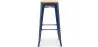 Tabouret de bar - Design industriel - Bois et acier - 76cm - Nouvelle édition - Stylix image 7