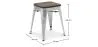 Tabouret de Bar Design Industriel - Bois & Métal - 45 cm - Nouvelle Edition - Stylix image 7