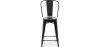 Tabouret de bar avec dossier - Design industriel - 60cm - Nouvelle édition - Stylix image 7