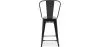 Tabouret de bar avec dossier - Design industriel - 60cm - Nouvelle édition - Stylix image 7