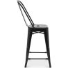 Tabouret de bar avec dossier - Design industriel - 60cm - Nouvelle édition - Stylix image 7