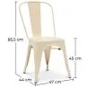 Chaise de salle à manger - Design industriel - Acier - Mat - Nouvelle édition -Stylix image 7