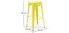 Tabouret de bar – Style industriel – Acier – 76 cm – Stylix image 7