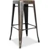 Tabouret de bar – Style industriel – Acier – 76 cm – Stylix image 7