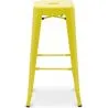 Tabouret de bar – Style industriel – Acier – 76 cm – Stylix image 7