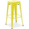 Tabouret de bar – Style industriel – Acier – 76 cm – Stylix image 7