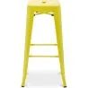 Tabouret de bar – Style industriel – Acier – 76 cm – Stylix image 7