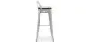 Tabouret de Bar - Design Industriel - Bois et Acier - 76cm - Stylix image 7
